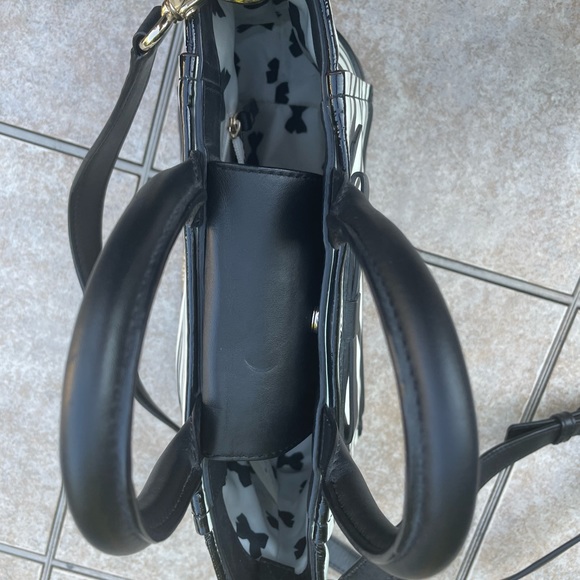 🖤🤍 KATE SPADE New York CHELSEA PARK STRIPE GIGI SATCHEL/Crossbody 🤍🖤 NWT - Picture 15 of 16